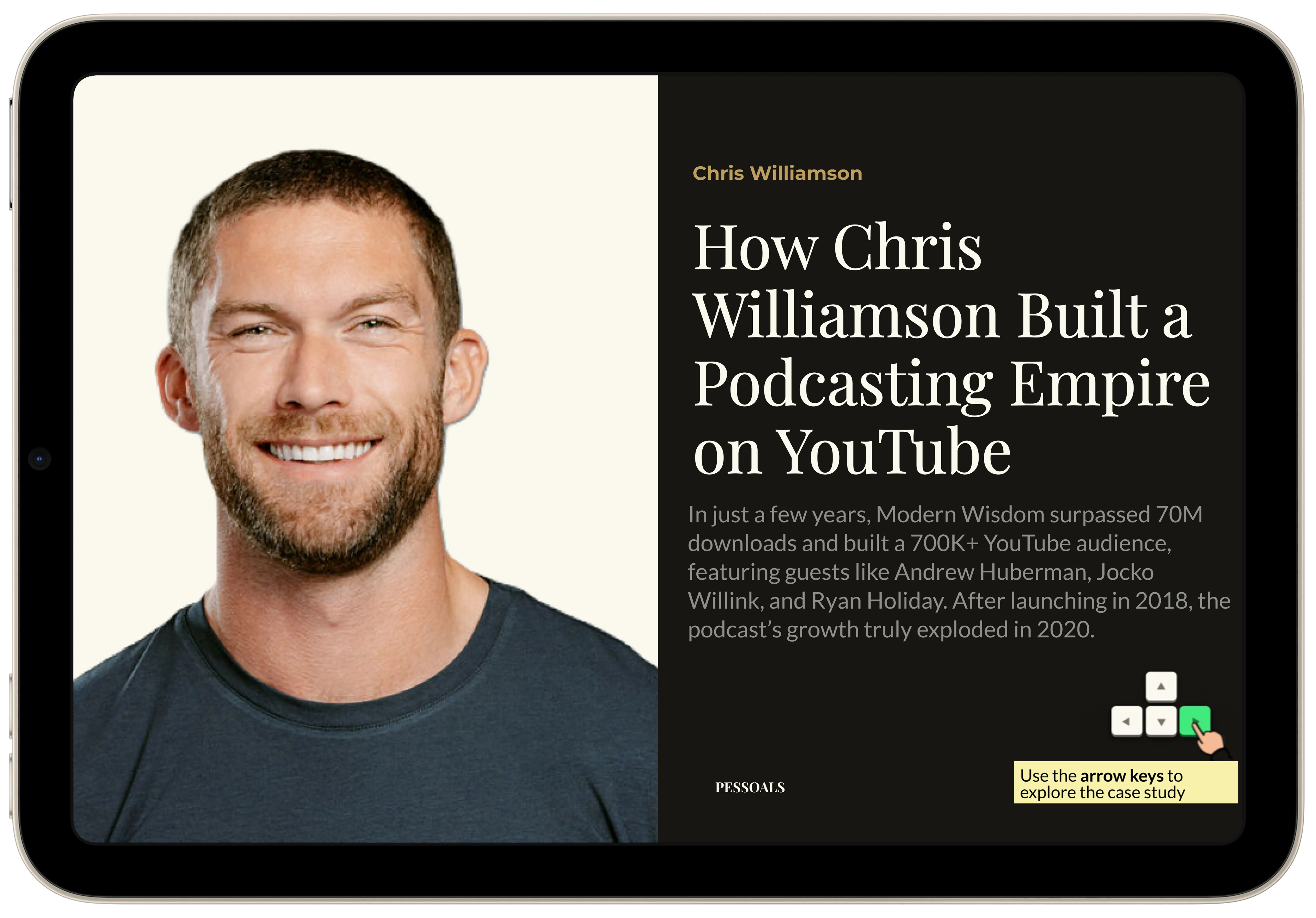 Chris Williamson Modern Wisdom YouTube growth case study cover